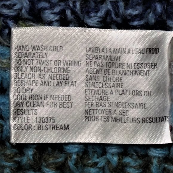 NORTHERN ISLE Chunky Crochet Wool Full Zip Multi Color Cardigan Sweater … - Picture 9 of 9